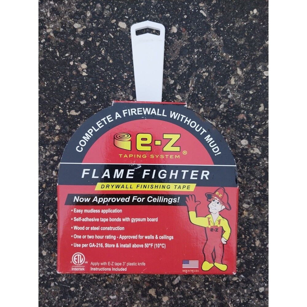 DRYWALL FINISHING TAPE Flame Fighter Fire Retardant 250'x1.89" E-Z TAPING SYSTEM